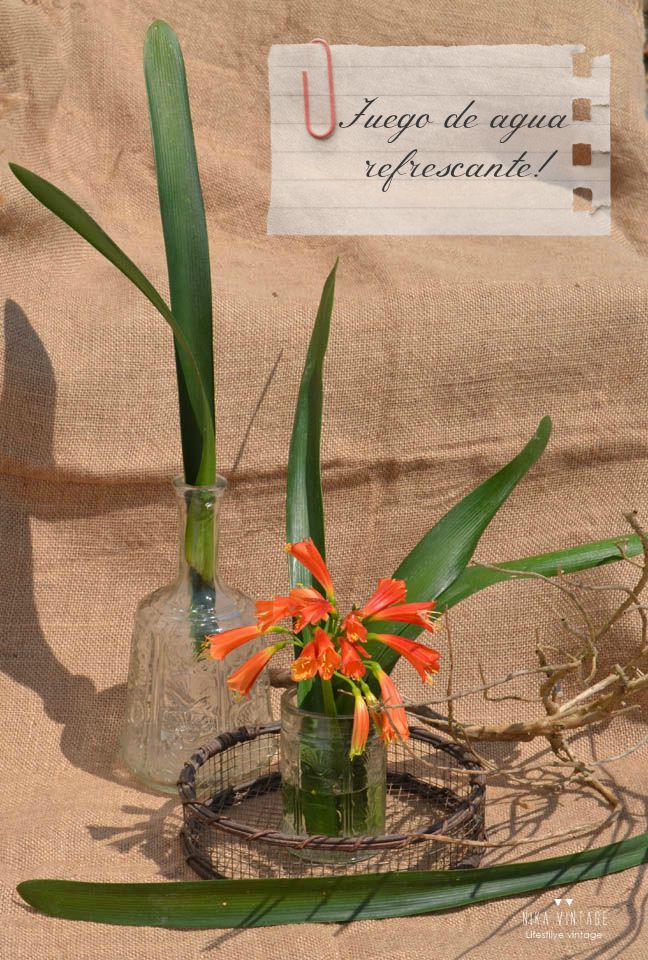 Nika vintage: 3 ideas para decorar con jarrones de cristal Como decorar un jarron de cristal