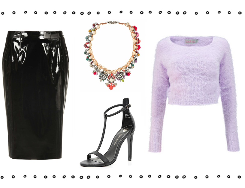 how to style vinyl pvc clothes outfit topshop missguided