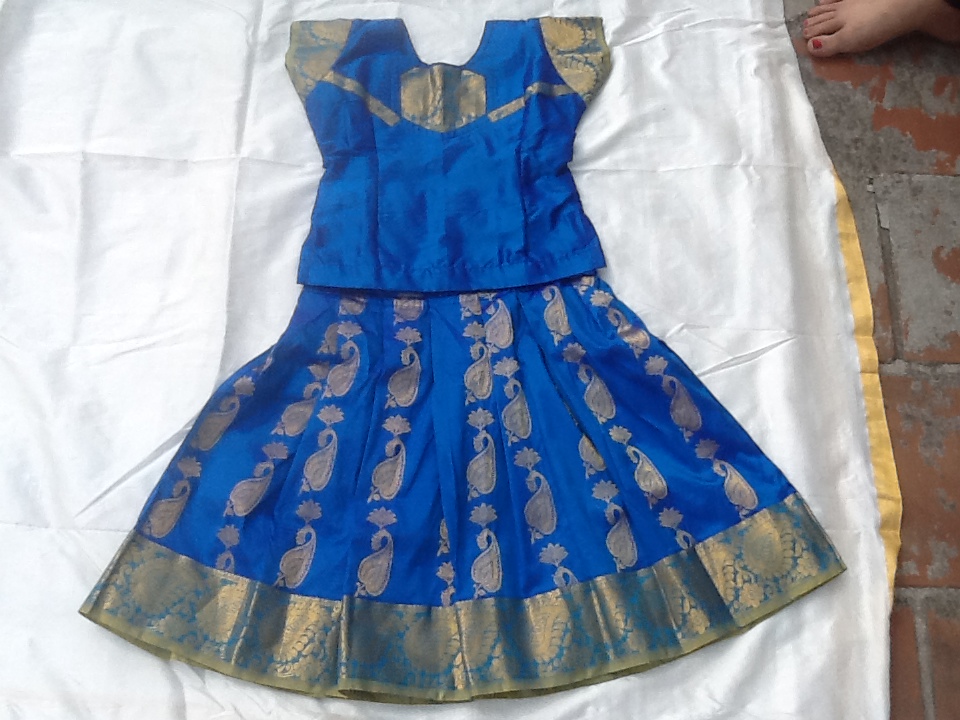 pattu pavadai for 8 year old
