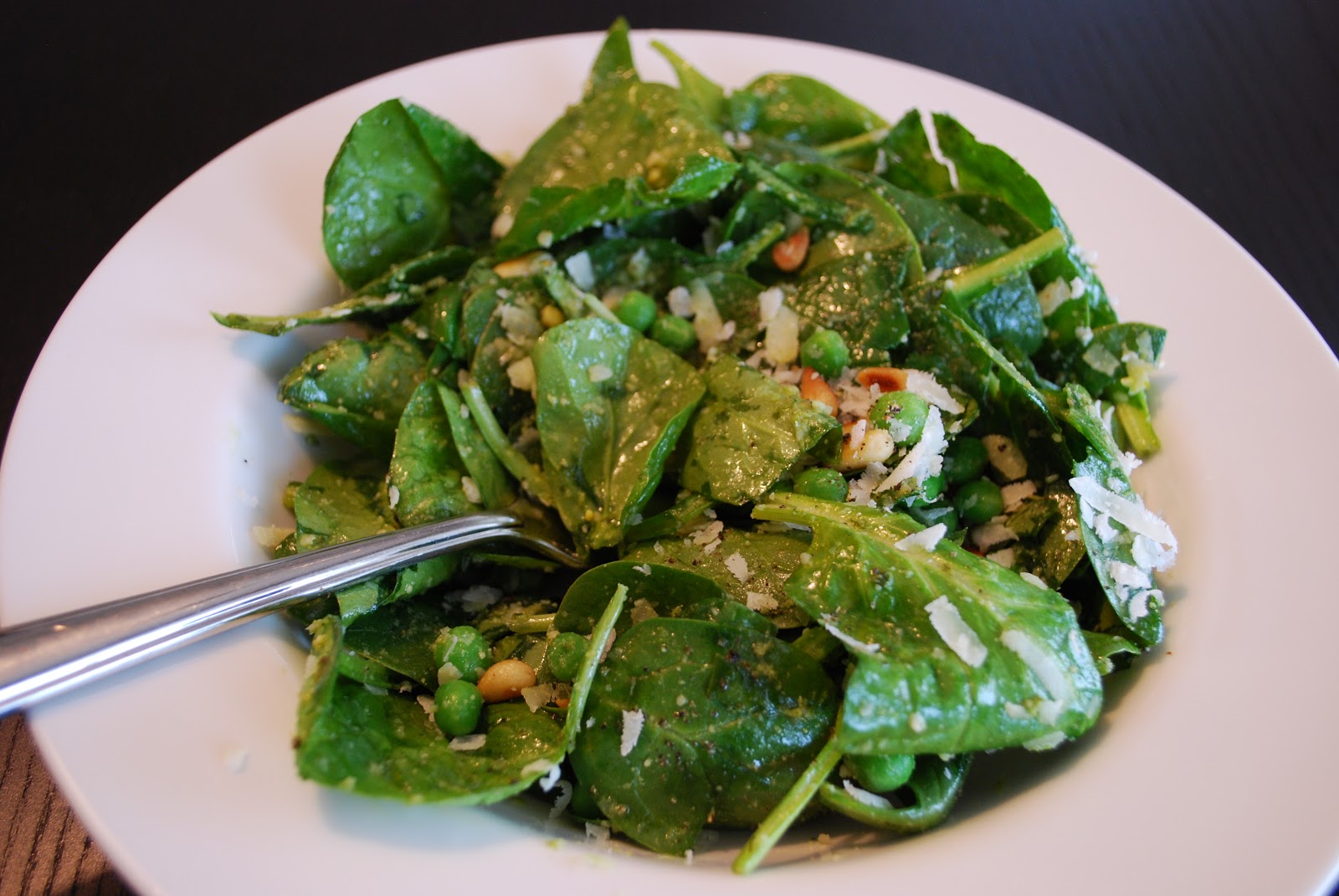 Another Stick of Butter spinach pesto salad