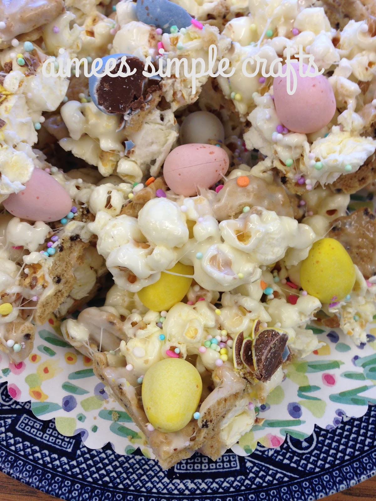 Easter Bunny Popcorn Bars