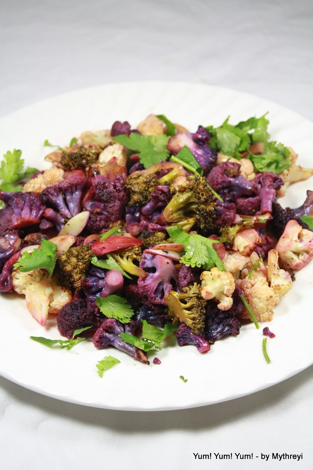 Yum! Yum! Yum! Colorful Cauliflower Bake ( Low Calorie Recipes)