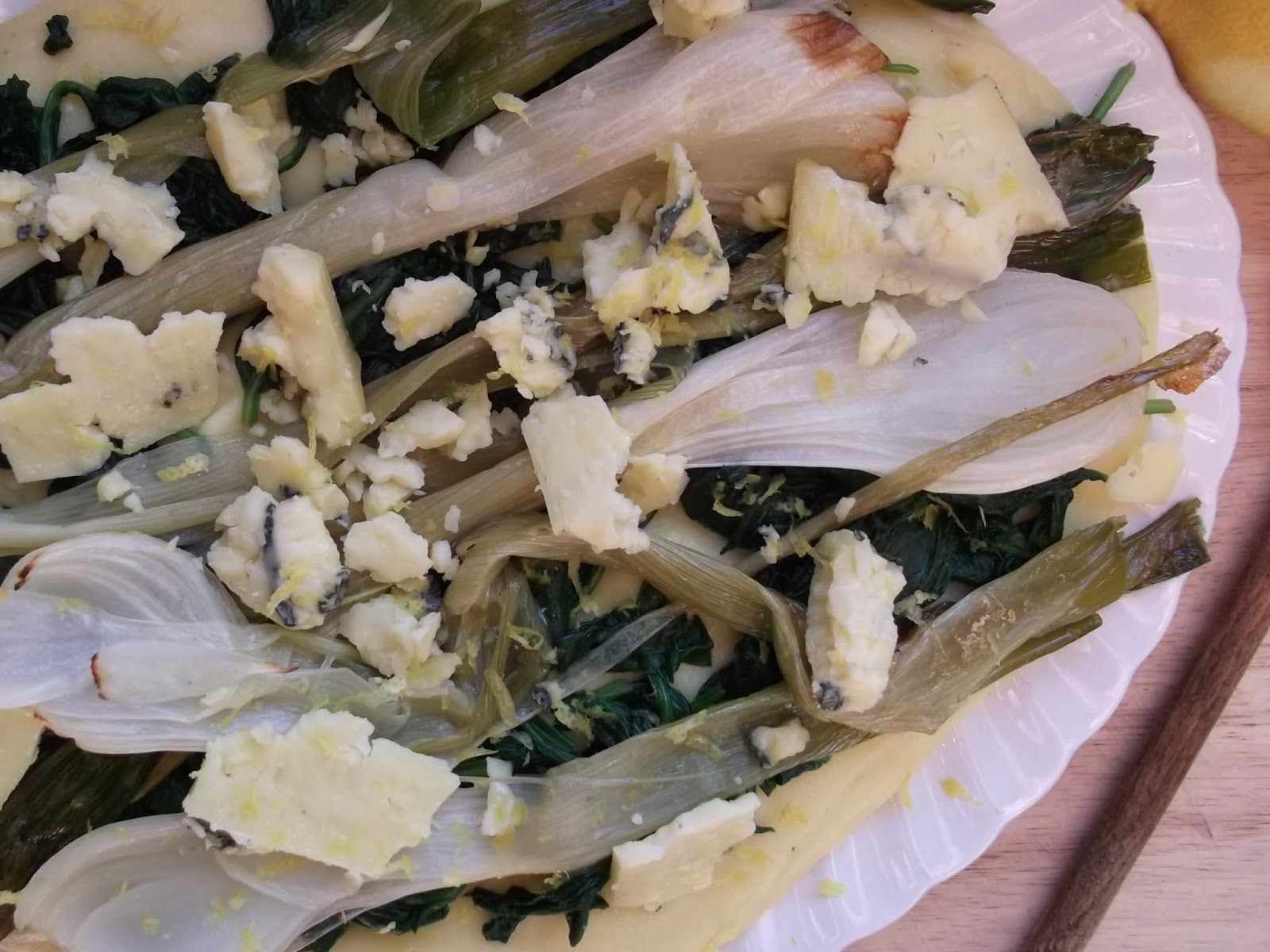 chip butties and noodle soup Brighton Blue Cheese Polenta with Braised