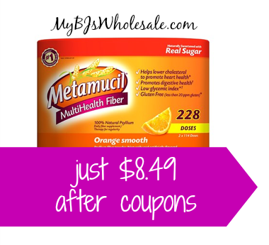Metamucil 228 Doses Just $8.49 Each