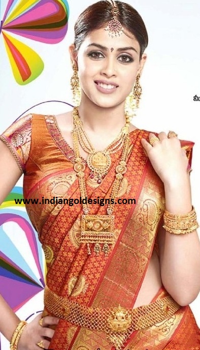 Gold And Diamond Jewellery Designs Genelia D Souza In Bridal Jewellery Watch sye telugu movie scenes (720p) starring nithin, genelia, shashank, rajiv kanakala, pradeep rawat, venu madhav, tanikella bharani. gold and diamond jewellery designs
