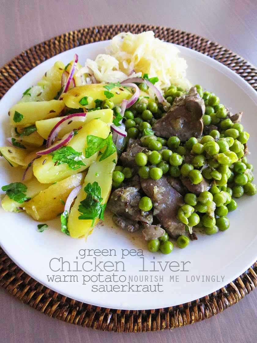 Nourish me lovingly Green pea chicken liver