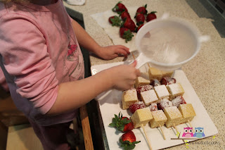 S is for Strawberry Shortcake Kebabs
