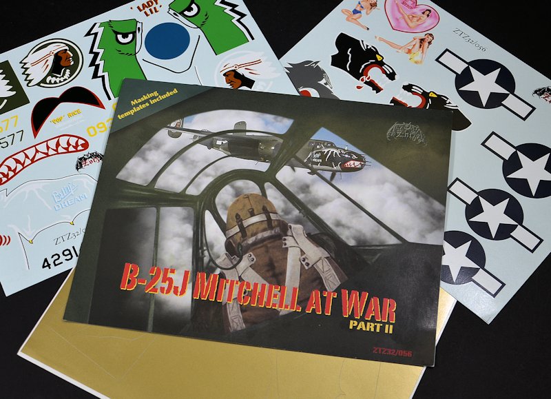 Kits World Decals 1/32 B-25 MITCHELL Roundels & Stencils for R.A.F Aircraft