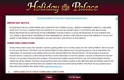 ข้อตกลง holiday palace