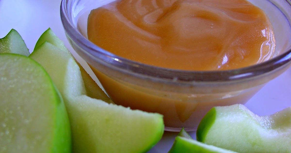 The Sisters Dish Homemade Caramel for dipping apples