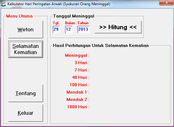 Free Kalkulator Menghitung Selamatan Orang Meninggal Free Kalkulator Menghitung Selamatan Orang Meninggal