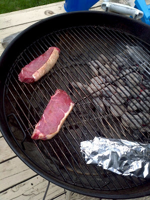 Grilling Lake and Steak - Photo by David Yussen