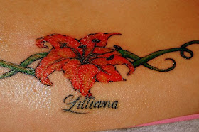 free designs tiger lily tattoo flowers