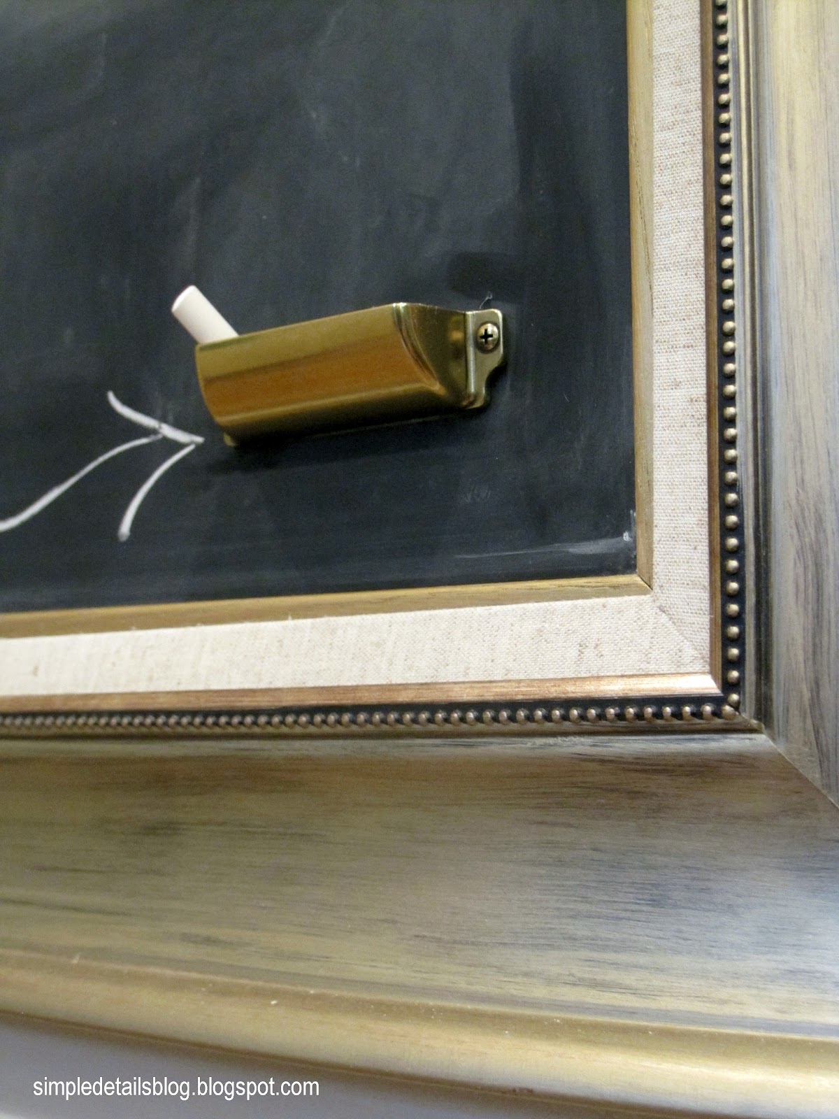 Simple Details diy chalk holder...