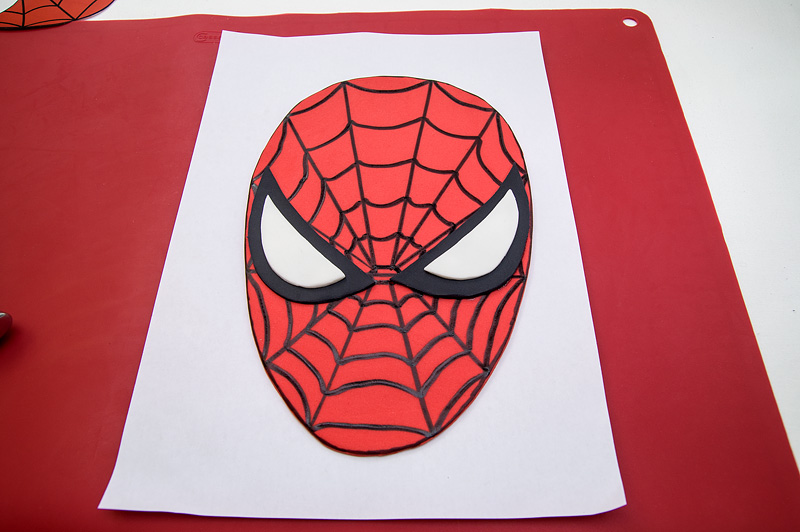 Spiderman fondant motive - finnished Spiderman fondant motive - finnished