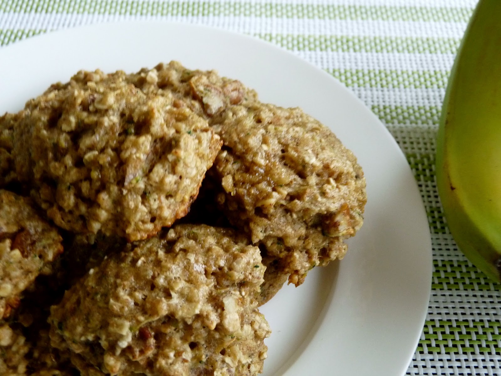 Banana Zucchini Oatmeal Breakfast Cookies