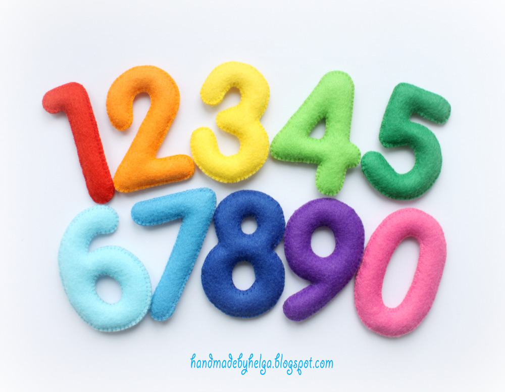 Handmade by Helga Felt numbers