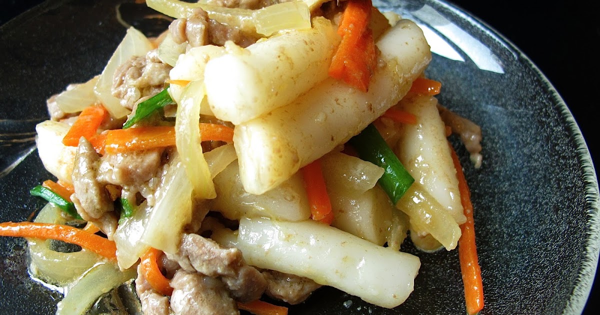 NonSpicy Korean Stir Fried Rice Cake (Ddukbokki 떡볶이) Recipe Warehouse