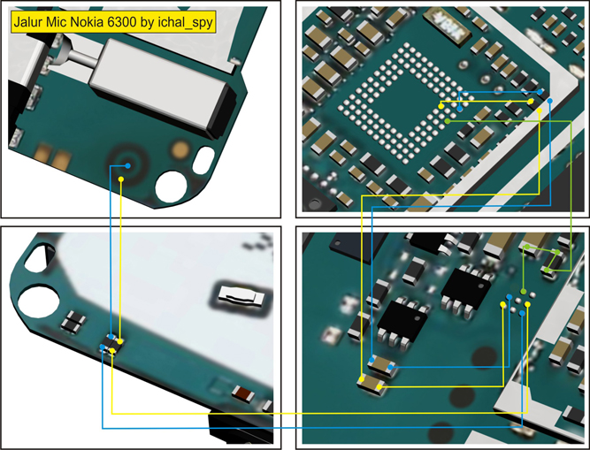 Jalur Microphone Nokia 6300 Repair Phone
