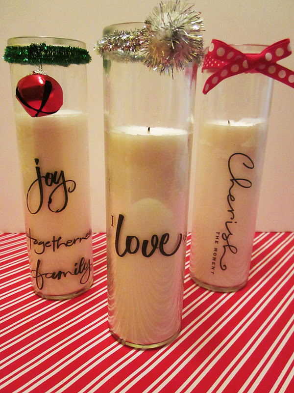 Homespun With Love Dollar Store Christmas Candles
