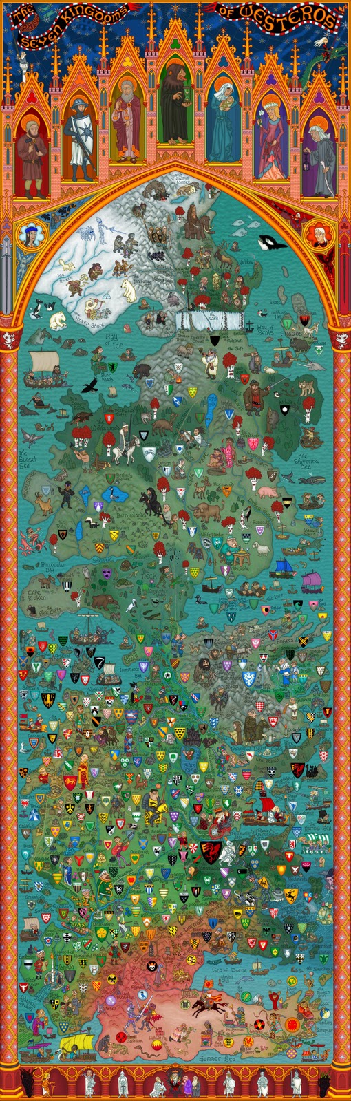 Inutilidade Contínua Mapa de Westeros