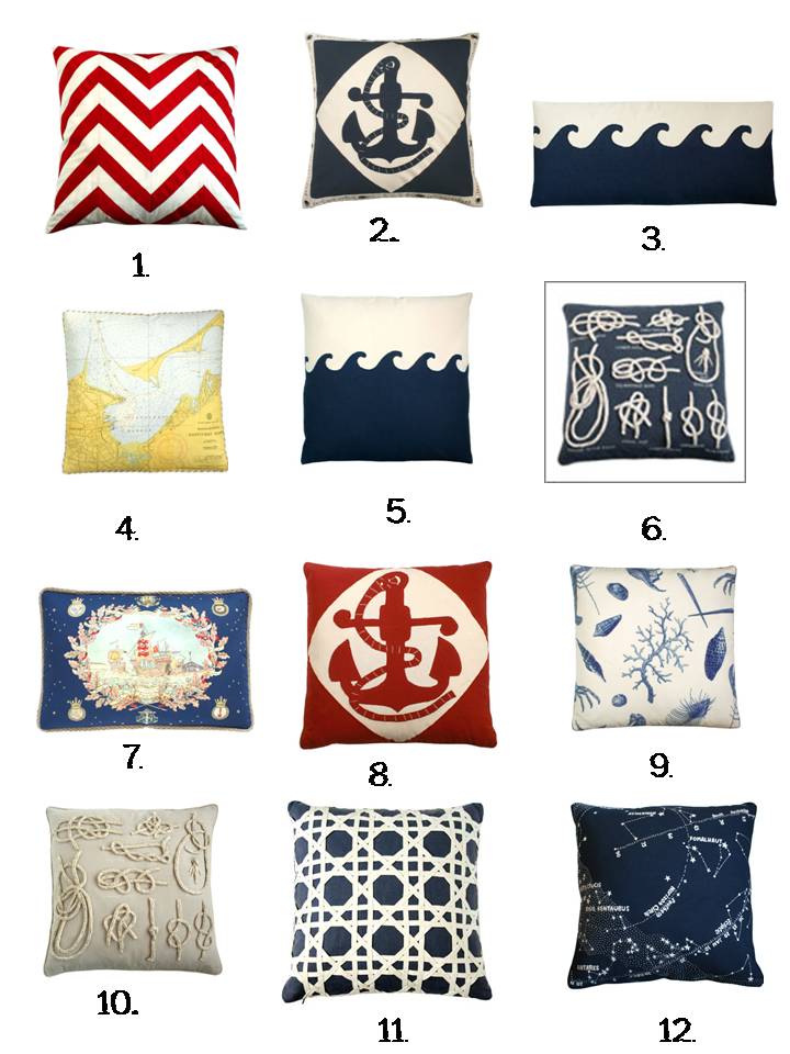 Duckworth Designs Nautical Pillows