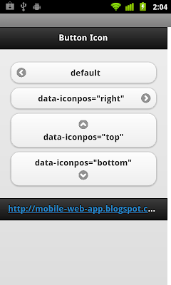jQuery Mobile: icon position