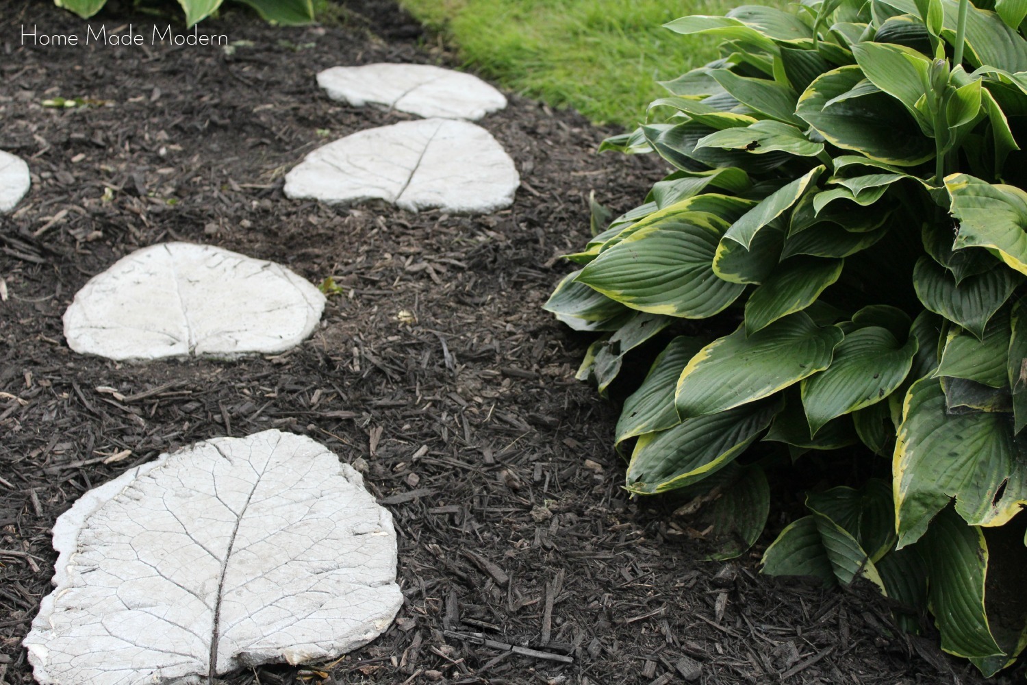 Home Made Modern Concrete Leaf Stepping Stones