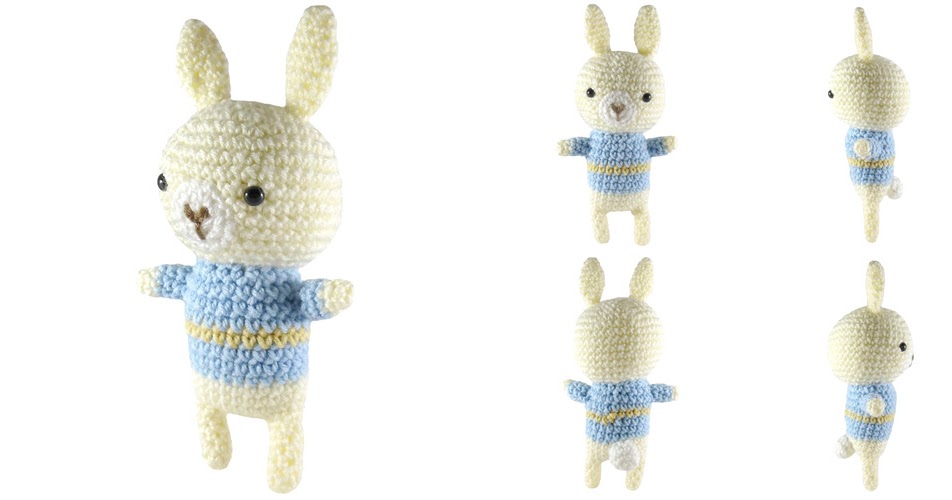 I crochet things free pattern sweater bunny amigurumi