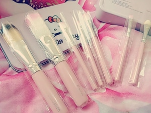 Adinow Makeup Brush Set Hello Kitty