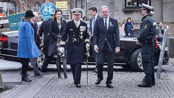 Crown Princess Mary and Crown Prince Frederik attended the memorial service of connection with 70th anniversary of the Denmark's liberation from Nazi German occupation at Copenhagen Cathedral 