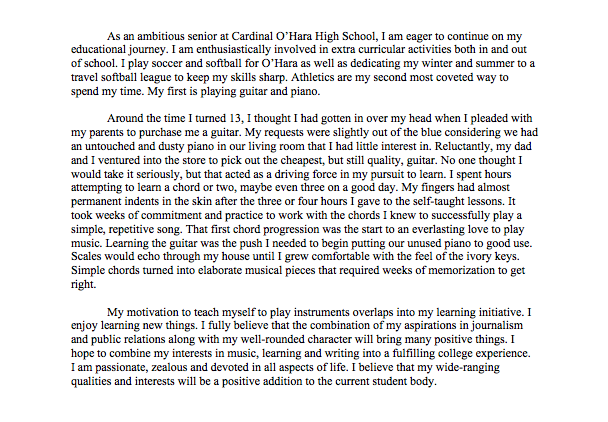 Life story essay