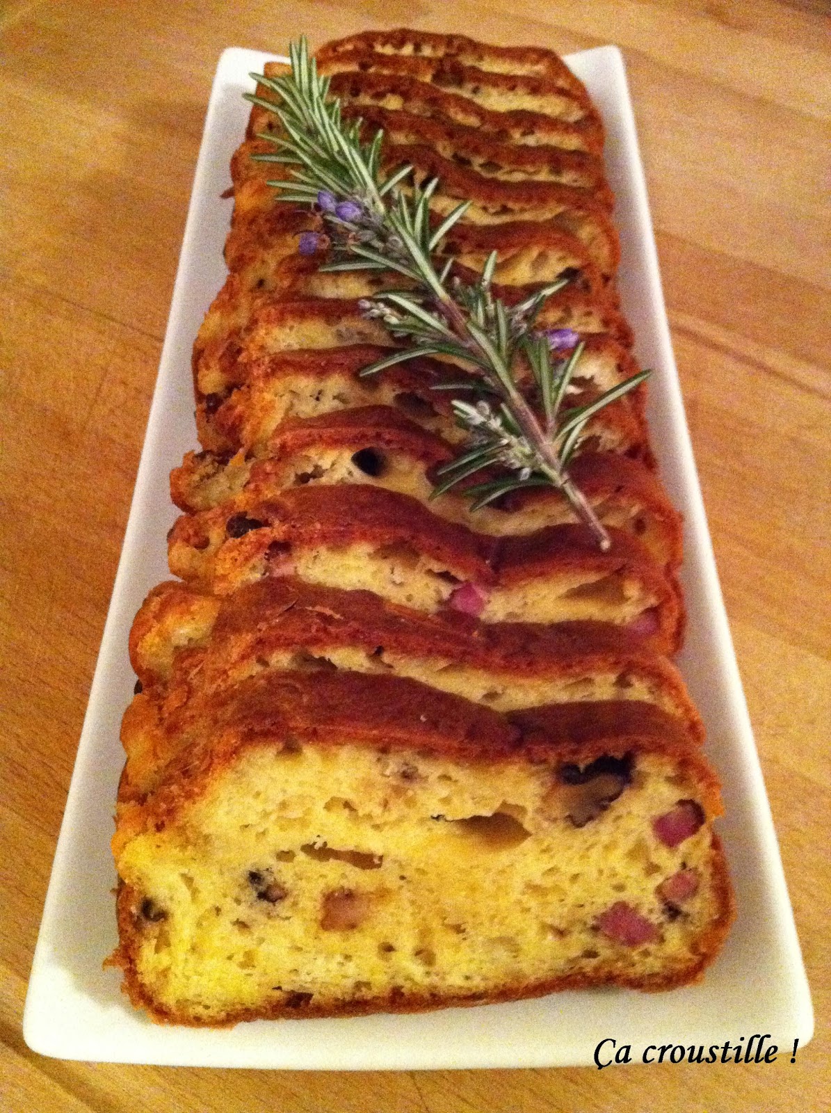 Ca Croustille Cake Aux Lardons Chevre Et Noix