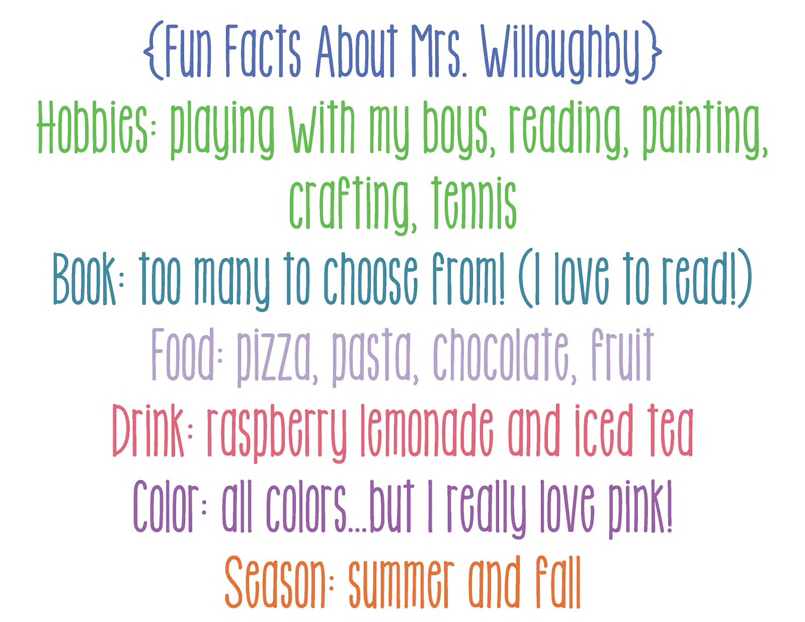 Fun Facts About Mrs. Willoughby