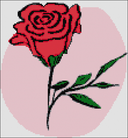 Rose Cross Stitch Pattern | eBay - Electronics, Cars, Fashion