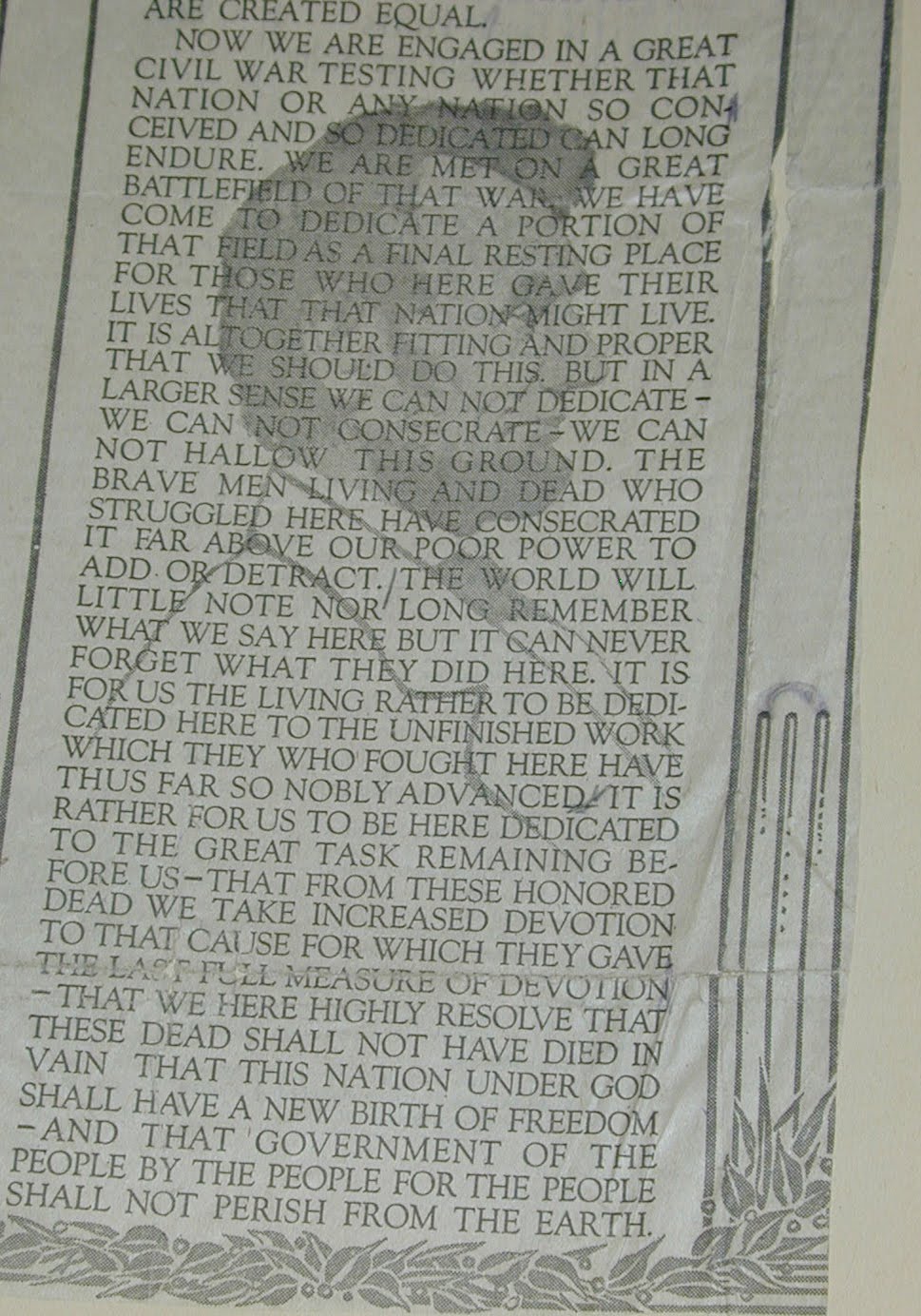 Rex hamilton as abraham lincoln