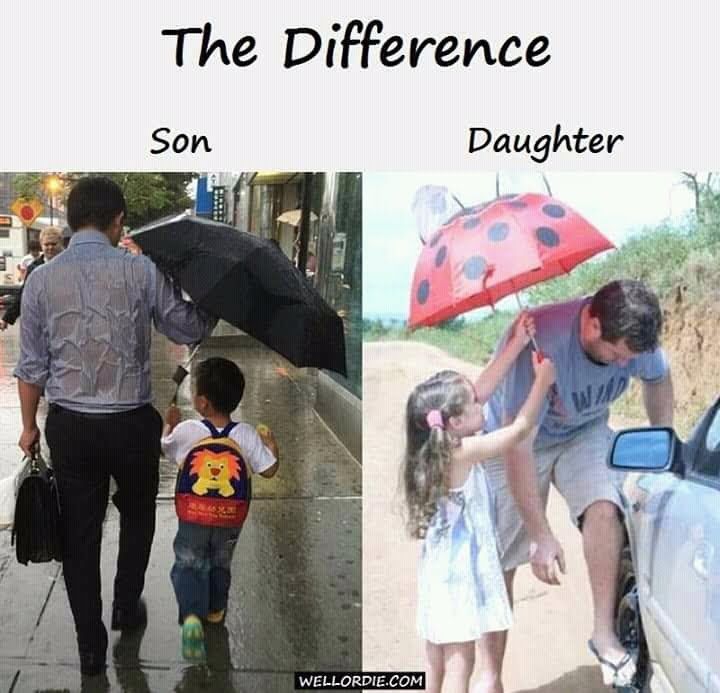Difference between Son and a Daughter