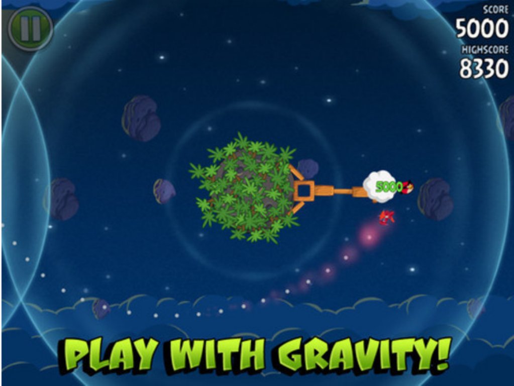 Angry Birds Space Game Screenshot
