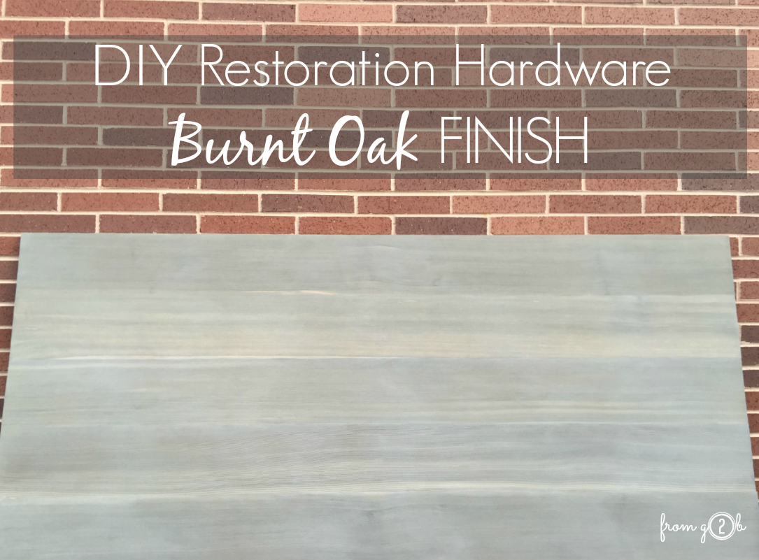 From Gardners 2 Bergers Diy Restoration Hardware Burnt Oak