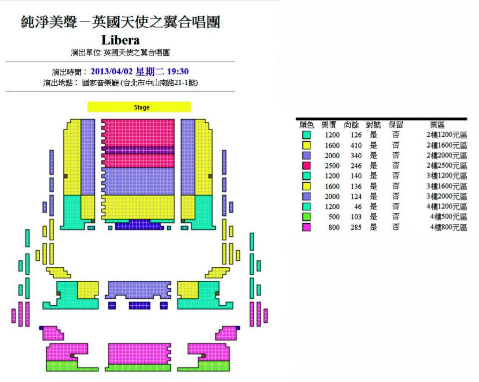 Nationals Concert Seating Chart