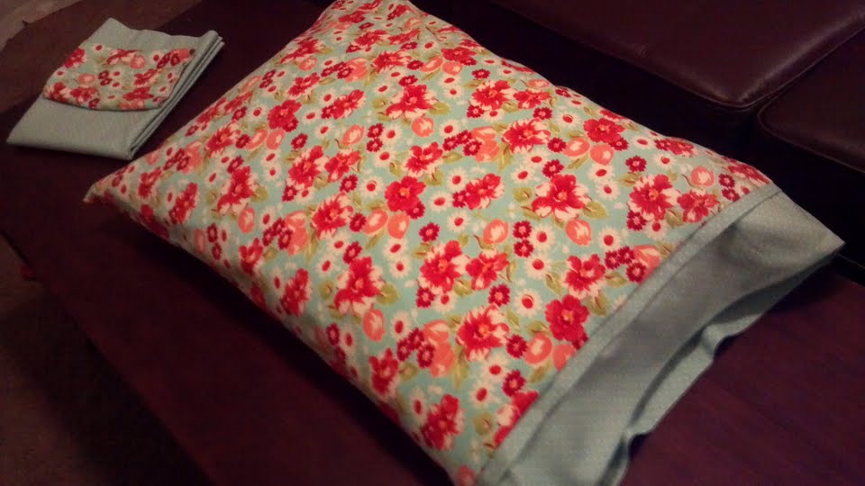 Sew Lux Fabric Blog Customer Spotlight Katie's Flannel Pillowcase