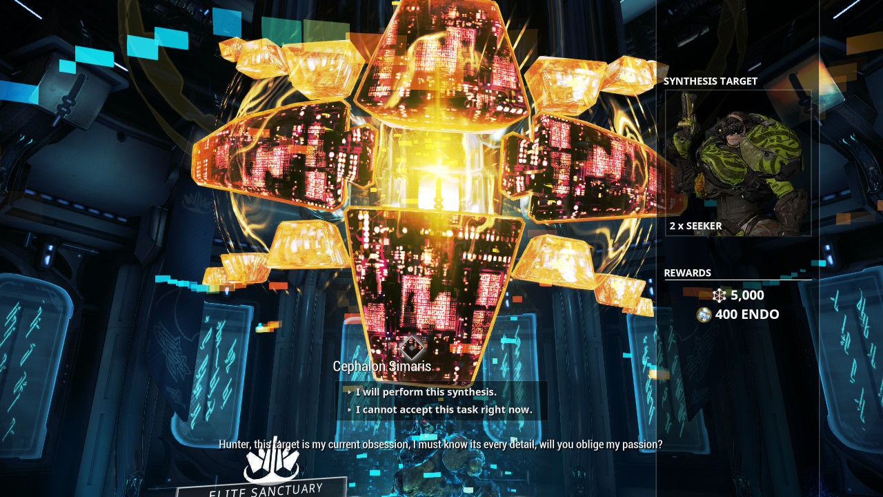 Finding out what my Daily Synthesis Target is, without asking Simaris