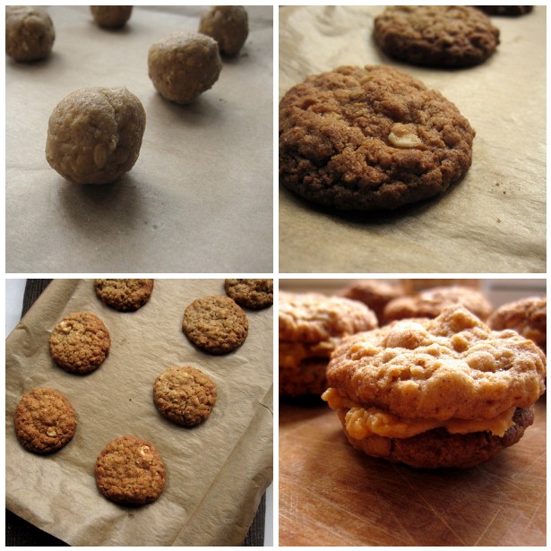 Lazy Giraffe Blog Oat & Peanut Butter Sandwich Cookies