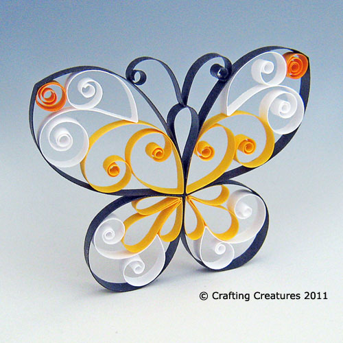to Paper Zen Cecelia Louie Butterfly Quilling Pattern / Tutorial