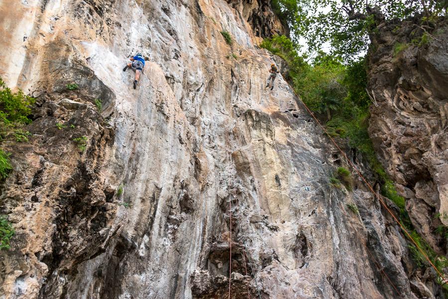 Railay. Rock climbing