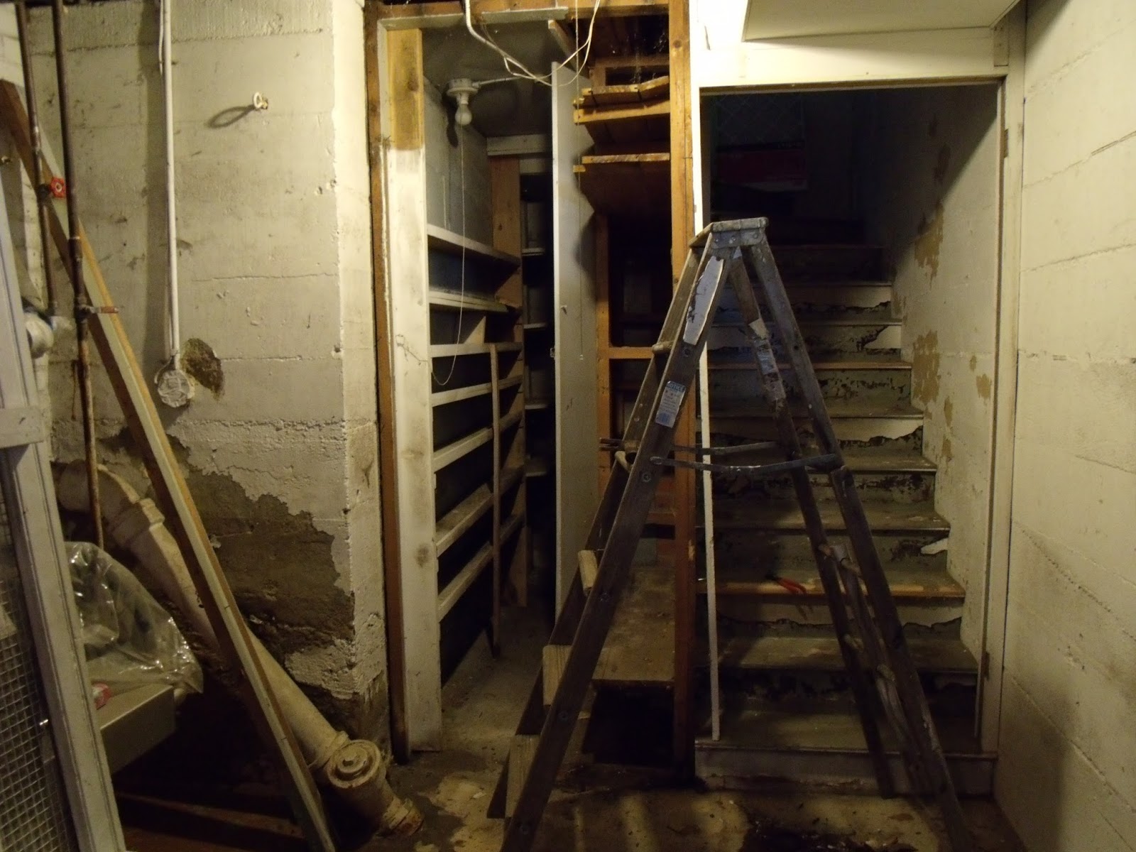 Gear Acres Basement Stairs Demo Completed