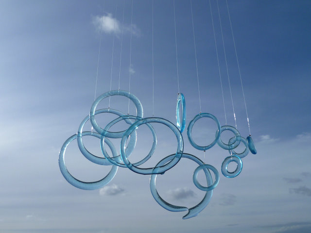 upcycled glass mobile by metamorphosi