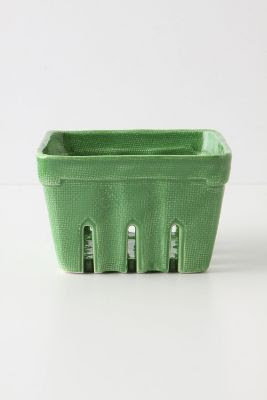 Anthropologie Farmer Market Basket, Small storage, green, interiors