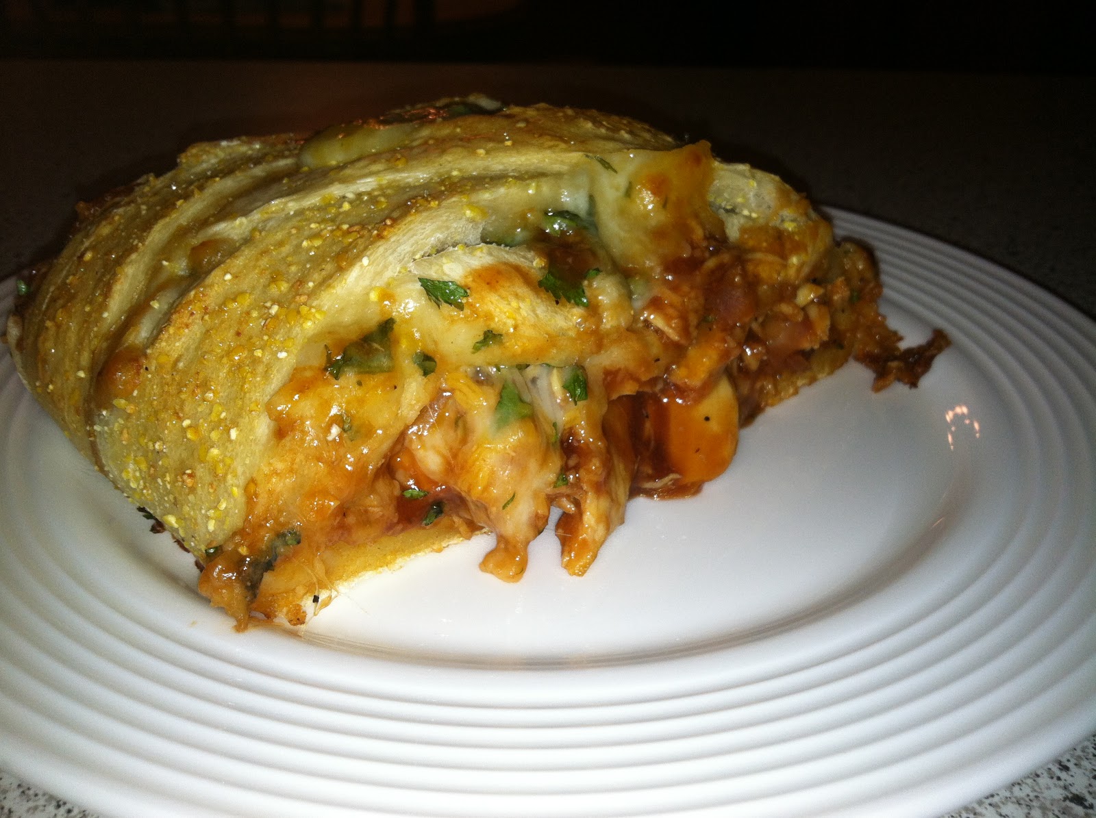 Eat, Decorate, Love. BBQ Chicken Calzone