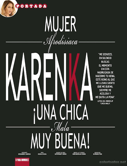 Karenka Revista H para hombres Junio 2015